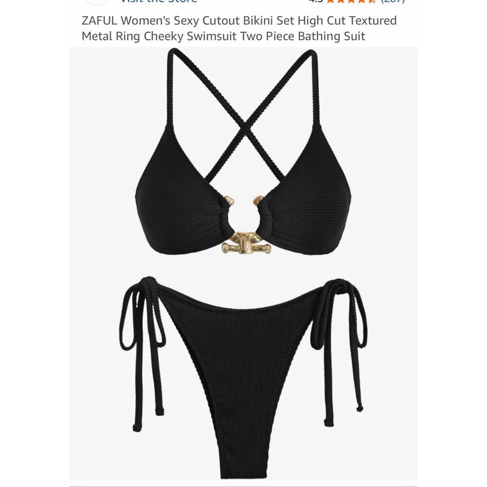 Bikini with cutout